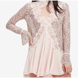 Free People Secret Origins Lace Tunic Size Large